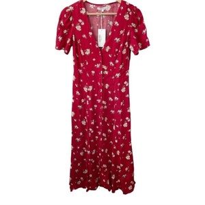 Reformation Locklin Cassia Midi Dress